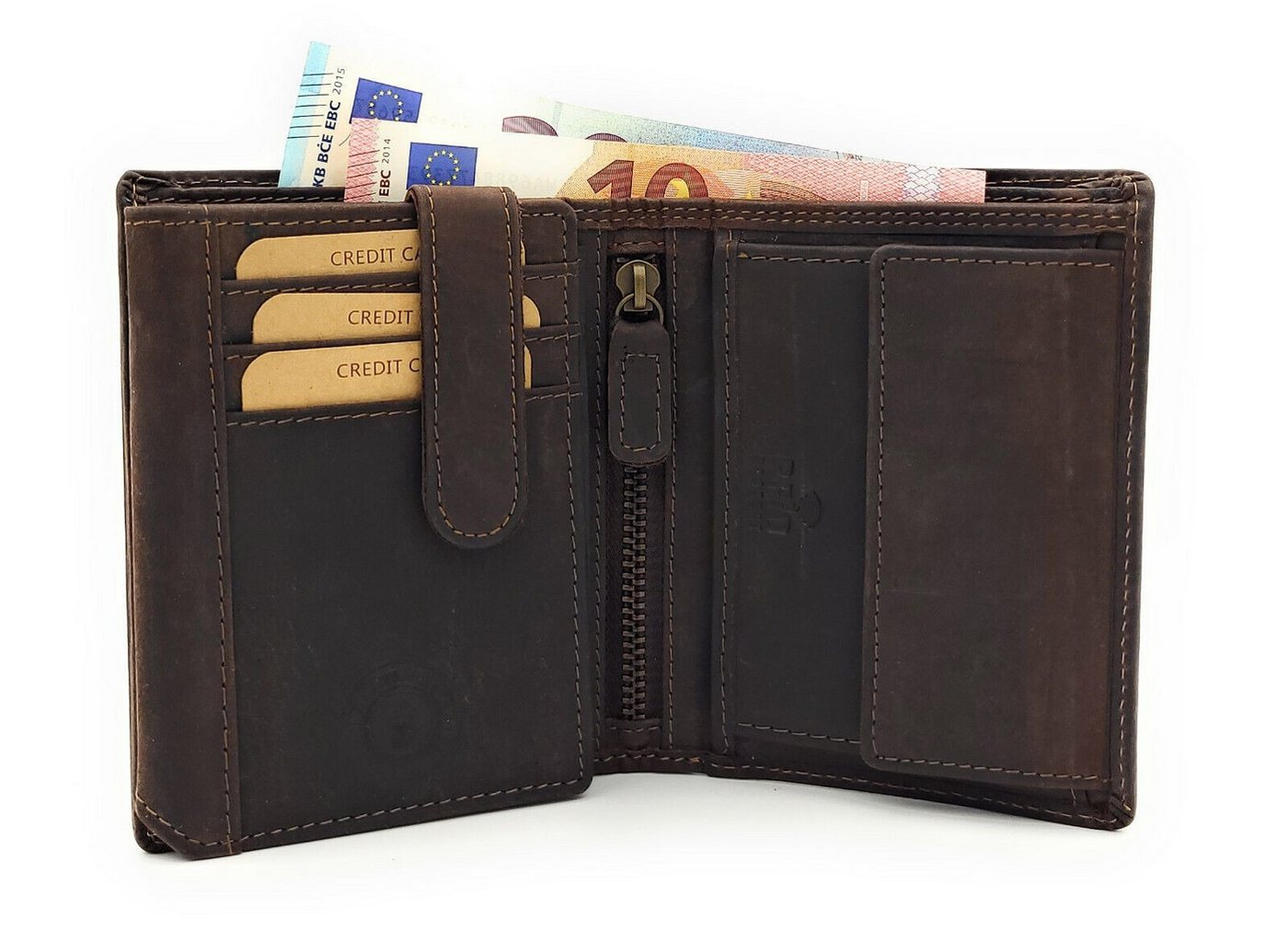 JOCKEY CLUB Geldbörse rustikales echt Leder Herren Portemonnaie aus Büffelvollleder JOCKEY CLUB Geldbörse rustikales echt Leder Herren Portemonnaie aus Büffelvollleder von JOCKEY CLUB