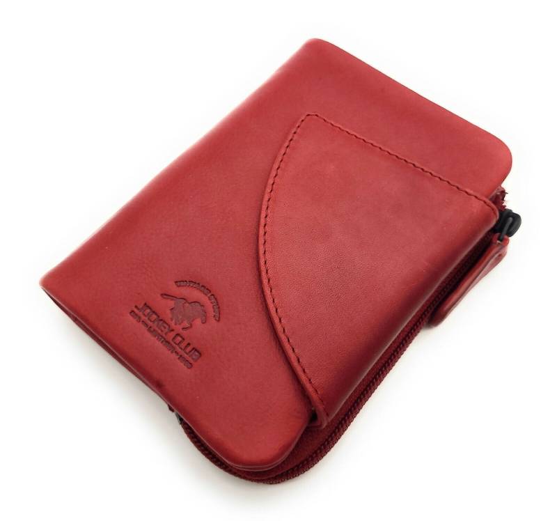 JOCKEY CLUB Geldbörse weiches echt Leder Unisex Portemonnaie mit 12 Kartenfächern, mit Außenriegel und RFID Schutz für mehr Sicherheit von JOCKEY CLUB