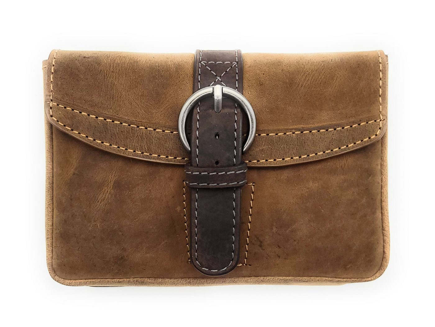 JOCKEY CLUB Gürteltasche Tiamo Hüfttasche aus Hunterleder – stilvoll & funktional, Echtleder, Steckschloss, Gürtelbefestigung, ideal für den Alltag von JOCKEY CLUB