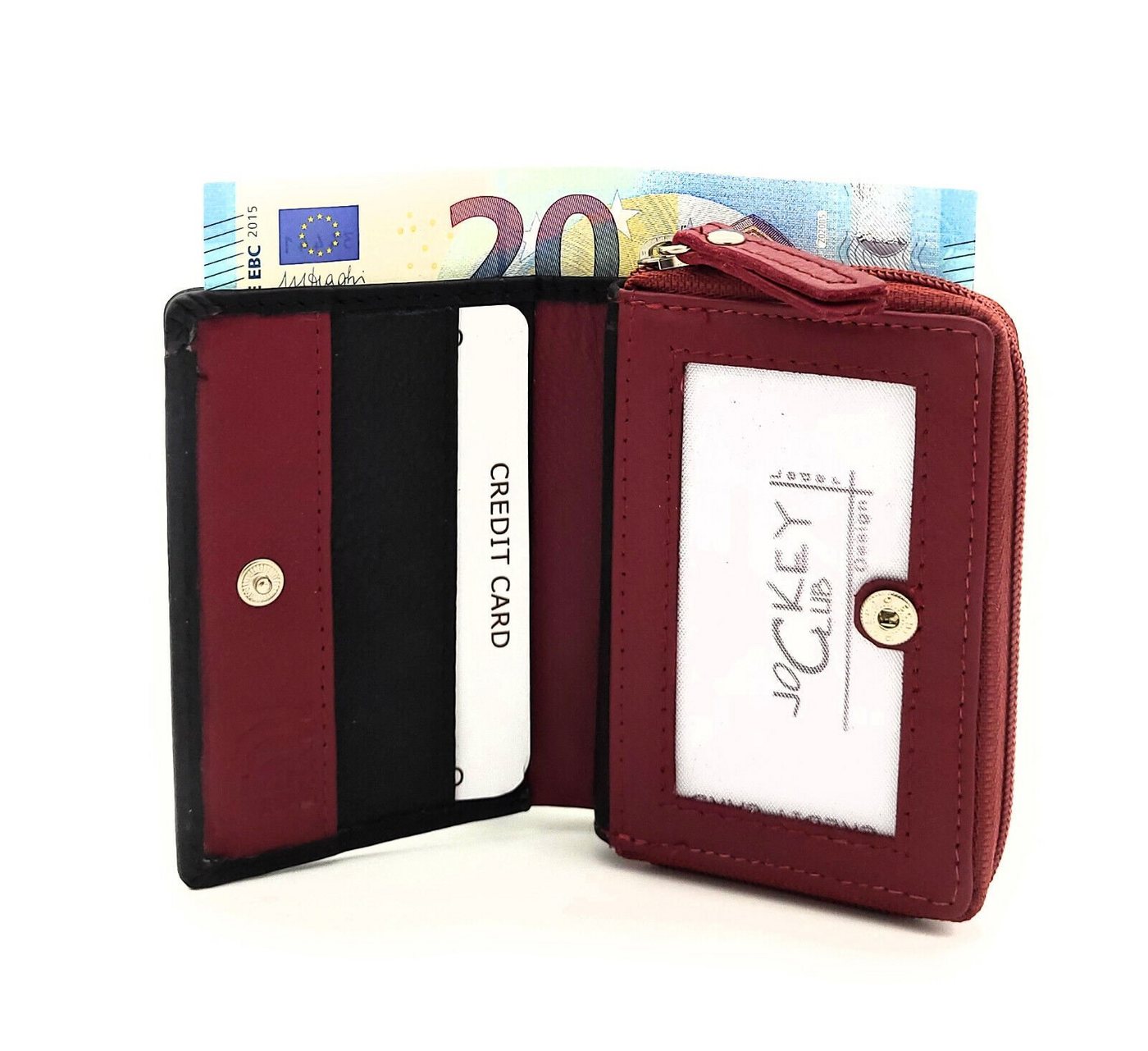 JOCKEY CLUB Mini Geldbörse, aus echtem Leder, mit RFID Schutz JOCKEY CLUB Mini Geldbörse, aus echtem Leder, mit RFID Schutz von JOCKEY CLUB