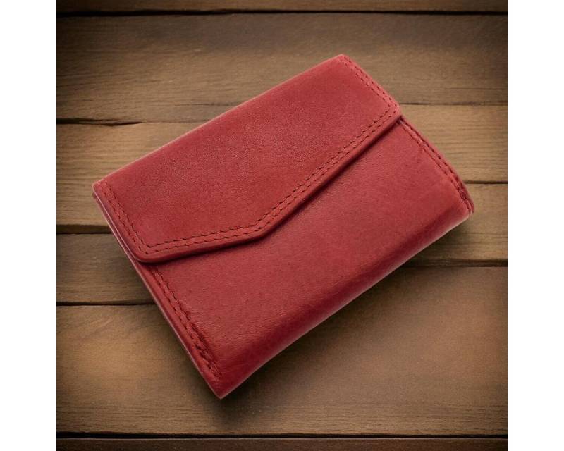 JOCKEY CLUB Mini Geldbörse kleine echt Leder Wendebörse, Urlaubsbörse, Geldbeutel, RFID Schutz, hochwertiges, gewachstes Rindleder, mit RFID Schutz von JOCKEY CLUB