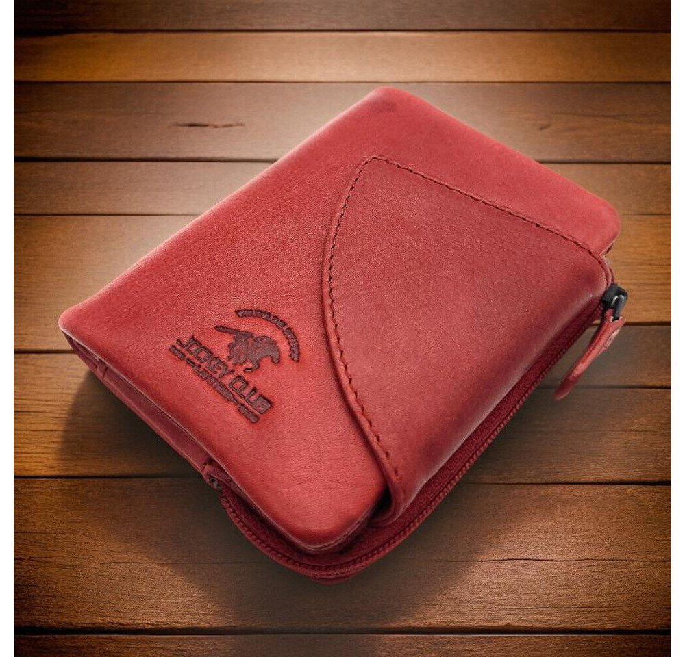 JOCKEY CLUB Mini Geldbörse kleines echt Leder Portemonnaie, Geldbeutel mit RFID Schutz, ideal auch für den Urlaub, gewachstes Rindleder JOCKEY CLUB Mini Geldbörse kleines echt Leder Portemonnaie, Geldbeutel mit RFID Schutz, ideal auch für den Urlaub, gewachstes Rindleder von JOCKEY CLUB