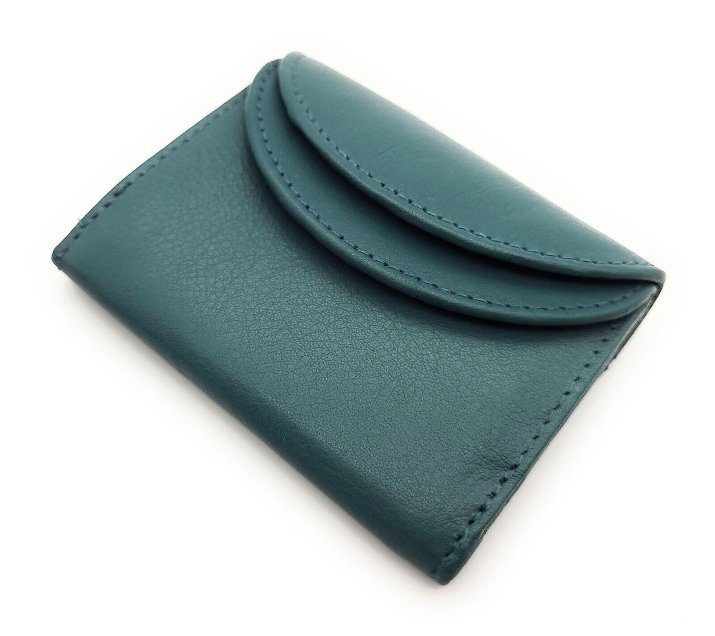 JOCKEY CLUB Mini Geldbörse kleines echt Leder Portemonnaie, Urlaubsbörse mit RFID Schutz, Wickelbörse mit Münzfach, Scheinfach, 3 Kartenfächer, Fotofach von JOCKEY CLUB