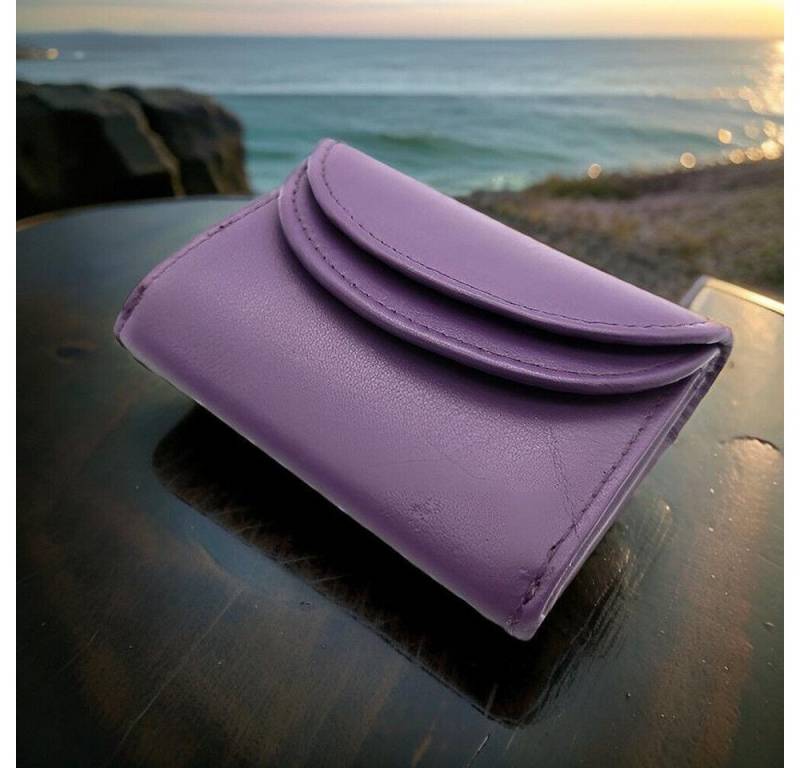 JOCKEY CLUB Mini Geldbörse kleines echt Leder Portemonnaie, Urlaubsbörse mit RFID Schutz, Wickelbörse mit Münzfach, Scheinfach, 3 Kartenfächer, Fotofach von JOCKEY CLUB