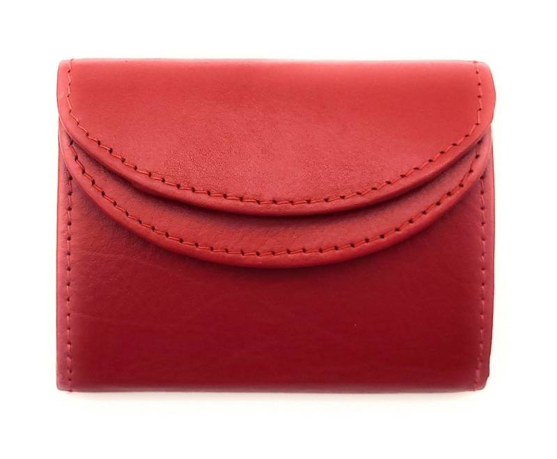 JOCKEY CLUB Mini Geldbörse kleines echt Leder Portemonnaie, Urlaubsbörse mit RFID Schutz, Wickelbörse mit Münzfach, Scheinfach, 3 Kartenfächer, Fotofach von JOCKEY CLUB