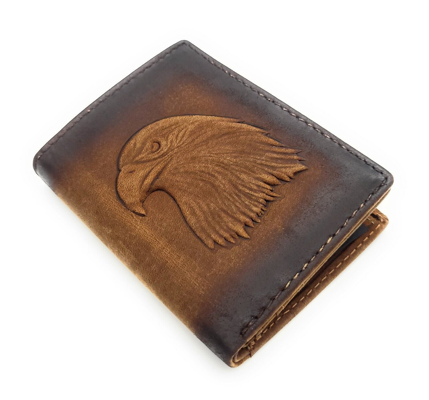 JOCKEY CLUB Mini Geldbörse kleines echt Leder Portemonnaie mit RFID Schutz, 3D geprägter, majestätischer Adler JOCKEY CLUB Mini Geldbörse kleines echt Leder Portemonnaie mit RFID Schutz, 3D geprägter, majestätischer Adler von JOCKEY CLUB