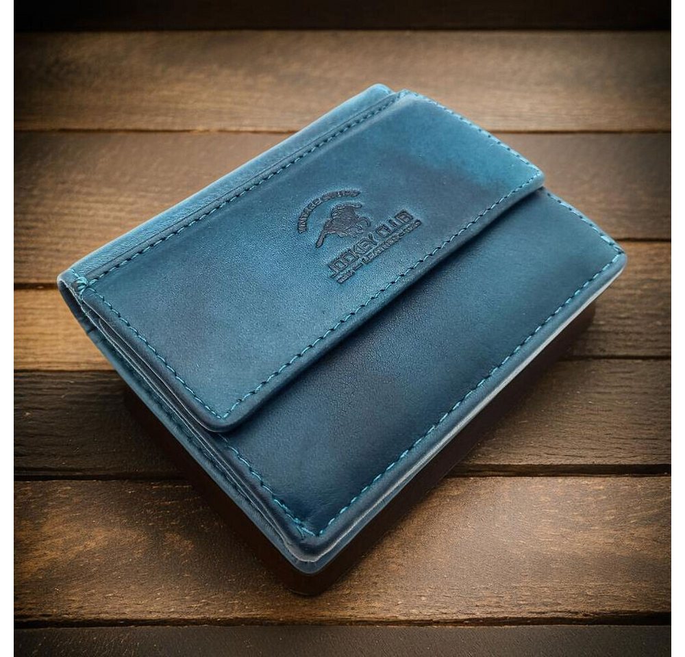 JOCKEY CLUB Mini Geldbörse kleines echt Leder Portemonnaie mit RFID Schutz von JOCKEY CLUB