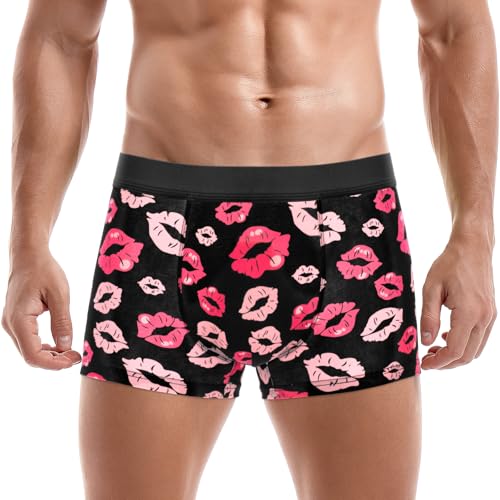 JOCKLAND Lustige Herren-Boxershorts, witziges Geschenk für Männer, Unterwäsche ohne Eingriff, Rote Lippen, Large JOCKLAND Lustige Herren-Boxershorts, witziges Geschenk für Männer, Unterwäsche ohne Eingriff, Rote Lippen, Large von JOCKLAND