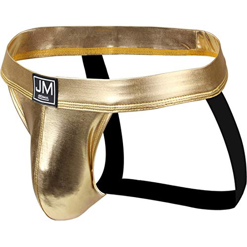 JOCKMAIL 2020 Sexy Herren Slip Suspensorium Unterwäsche Sexy Herren Slips Jock Strap für Männer Unterwäsche (M, Gold) von JOCKMAIL