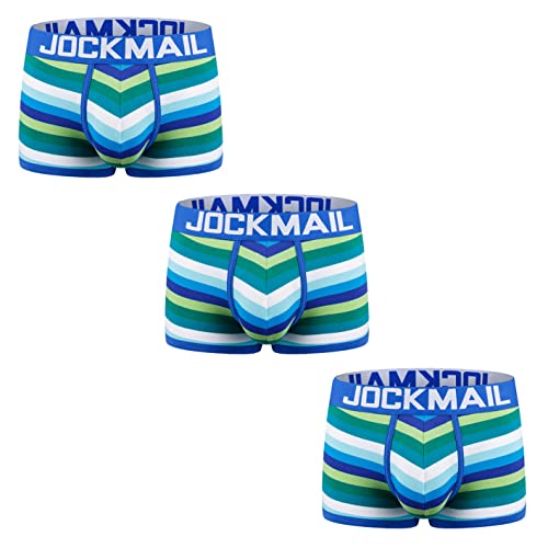 JOCKMAIL 3 Stück Pack Herren Slip Unterwäsche Baumwolle Mode Herren Unterwäsche Slip Gemütlich Unterhose zum Sport von JOCKMAIL