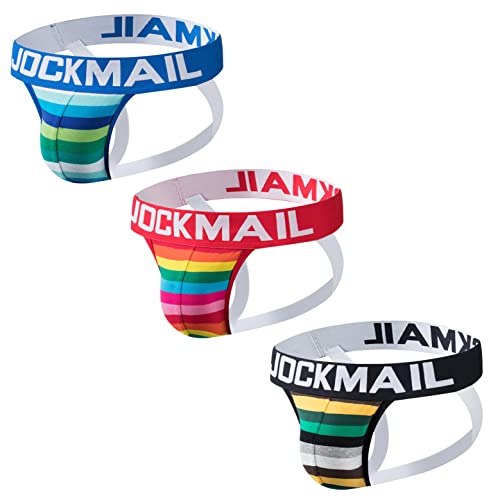 JOCKMAIL 3 Stück Pack Herren Slip Unterwäsche Baumwolle Mode Herren Unterwäsche Slip Gemütlich Unterhose zum Sport von JOCKMAIL