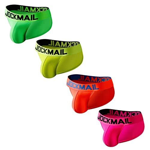 4 STÜCK/Pack Herren Slips Unterwäsche Baumwolle Regenbogen Männlich Unterwäsche Slip Komfort Gemütlich Mode Herren Sport Unterhose von JOCKMAIL