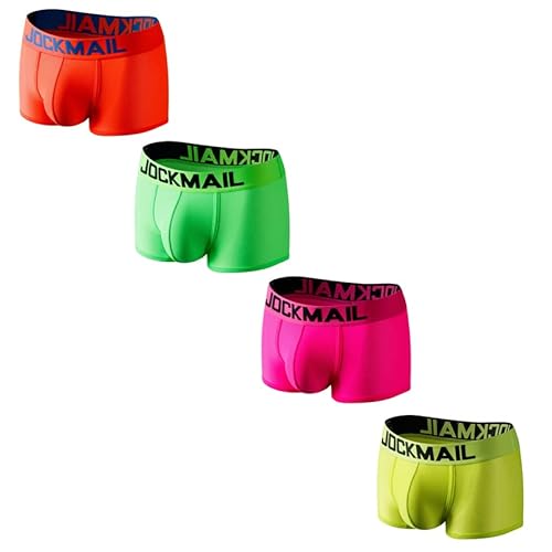 4 STÜCK/Pack Herren Slips Unterwäsche Baumwolle Regenbogen Männlich Unterwäsche Slip Komfort Gemütlich Mode Herren Sport Unterhose von JOCKMAIL