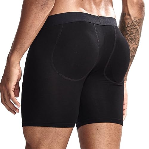 JOCKMAIL Gepolsterte Herren-Boxershorts zur Verbesserung des Gesäßes, Herren-Unterhose mit Schwammpolsterung, 454 Schwarz, M JOCKMAIL Gepolsterte Herren-Boxershorts zur Verbesserung des Gesäßes, Herren-Unterhose mit Schwammpolsterung, 454 Schwarz, M von JOCKMAIL