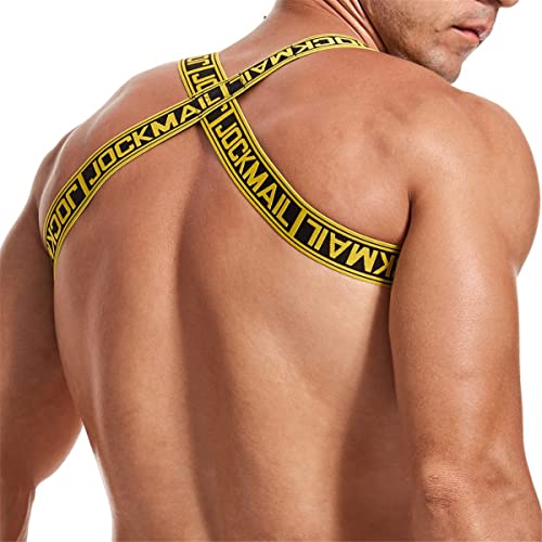 JOCKMAIL Herren Chest Harness Fitness Crop Top Muskel Sport Schulter Körper Brust Muskel Übung Tops Gurt Schulter Verband von JOCKMAIL