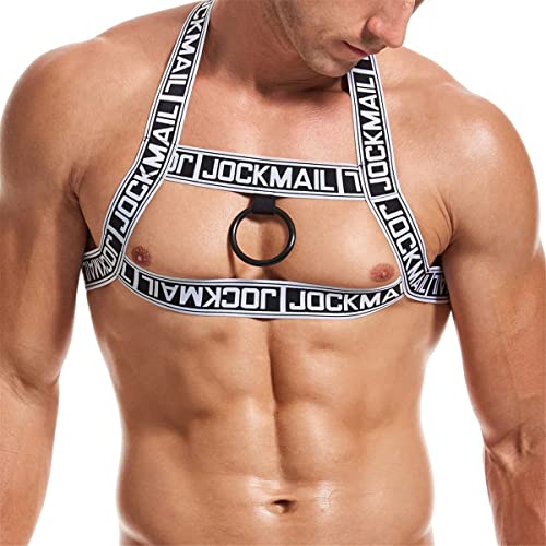 JOCKMAIL Herren Fitness Körper Brust Crop Top Muskel Sport Schulter Muskel Übung Tops Gurt Schulter Verband von JOCKMAIL