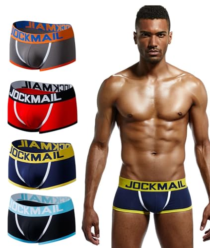 JOCKMAIL Herren Jockstrap Baumwolle Bequem Butt-Flaunting Herren Tanga Jock Strap Bottomless Herren Rückenfreie Unterwäsche, 408-4color-each Onepieces, Large JOCKMAIL Herren Jockstrap Baumwolle Bequem Butt-Flaunting Herren Tanga Jock Strap Bottomless Herren Rückenfreie Unterwäsche, 408-4color-each Onepieces, Large von JOCKMAIL