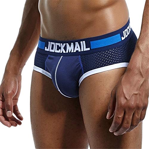 JOCKMAIL Herren Unterhosen Slip Herren Sexy Slips Atmungsaktiv (DE/NL/SE/PL, Alphanumerisch, L, Regular, Regular, Schatz Blau1) von JOCKMAIL