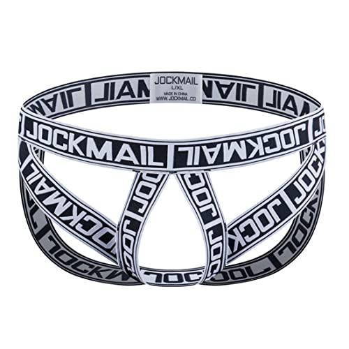 JOCKMAIL Herren-Unterwäsche, JockStrap Stretch, Herren-Jockstrap G-String, athletischer Jockstrap Herren-Sportunterwäsche, Jockstrap, Weiss/opulenter Garten, Small-Medium JOCKMAIL Herren-Unterwäsche, JockStrap Stretch, Herren-Jockstrap G-String, athletischer Jockstrap Herren-Sportunterwäsche, Jockstrap, Weiss/opulenter Garten, Small-Medium von JOCKMAIL