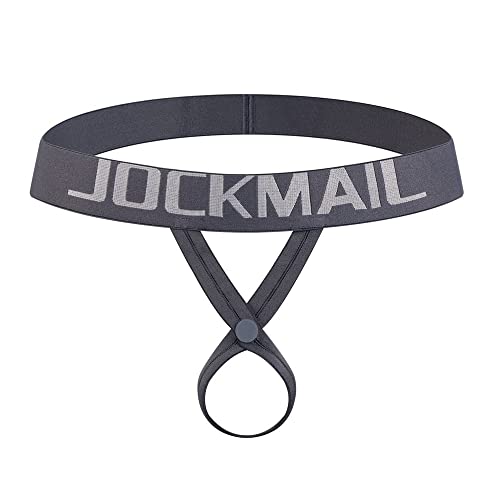 JOCKMAIL Herren-Unterwäsche, Jockstrap Stretch, G-String, Sportunterwäsche, 298 Grau, Large-X-Large von JOCKMAIL