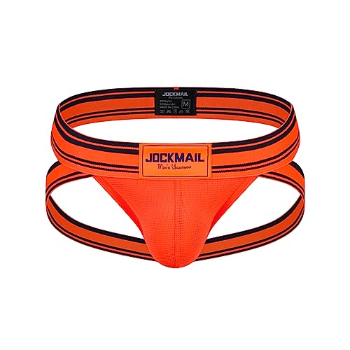 JOCKMAIL Herren Unterwäsche Jockstrap Suspensorium Athletic Supporter Jockstrap Low Rise Herren Slips Suspensorium Unterwäsche von JOCKMAIL