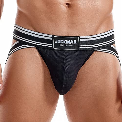 JOCKMAIL Herren Unterwäsche Jockstrap Suspensorium Athletic Supporter Jockstrap Low Rise Herren Slips Suspensorium Unterwäsche von JOCKMAIL