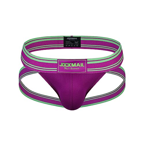 JOCKMAIL Herren Unterwäsche Jockstrap Suspensorium Athletic Supporter Jockstrap Low Rise Herren Slips Suspensorium Unterwäsche von JOCKMAIL