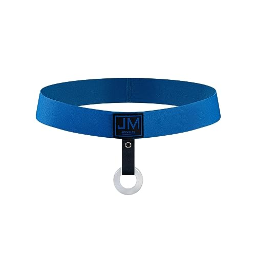 JOCKMAIL Männer Baumwolle Slips Boxer Beschneidung Unterwäsche mit Jock Gürtel Kugeln Getrennt Ring Post Vasectom Männer trunk Shorts, 262 - Blau, Large von JOCKMAIL