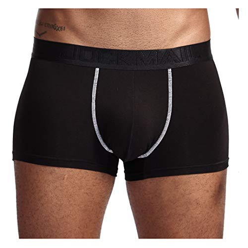 JOCKMAIL Super gemütlich Herren Boxer Herren Boxershorts Modal Weich Herren Unterwäsche Mikro Trennen Taschen Gesundheitsvorsorge Männer Boxershorts (M, Schwarz) von JOCKMAIL