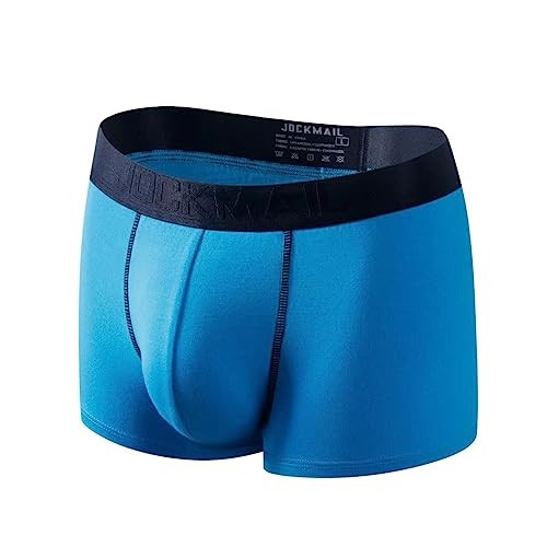 JOCKMAIL Super gemütlich Herren Boxer Herren Boxershorts Modal Weich Herren Unterwäsche Mikro Trennen Taschen Gesundheitsvorsorge Männer Boxershorts (as3, Alpha, x_l, Regular, Regular, Blau) von JOCKMAIL