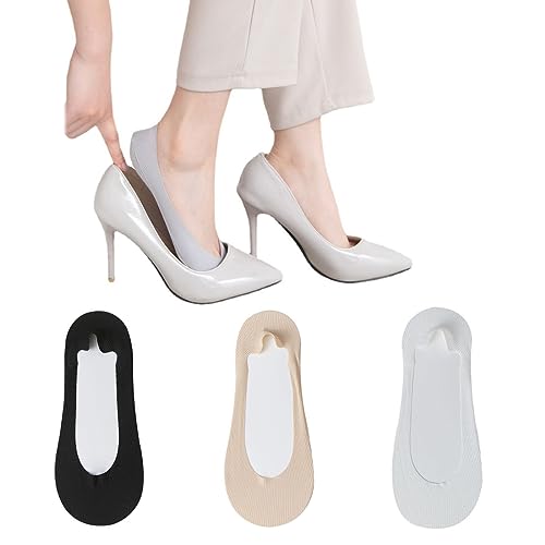 JOCXZI 3Paar Damen Füßlinge Unsichtbare Sneakers Baumwolle Nylon Socken mit Rutschfest Silikon,Unsichtbare Atmungsaktiv Halbsocken JOCXZI 3Paar Damen Füßlinge Unsichtbare Sneakers Baumwolle Nylon Socken mit Rutschfest Silikon,Unsichtbare Atmungsaktiv Halbsocken von JOCXZI