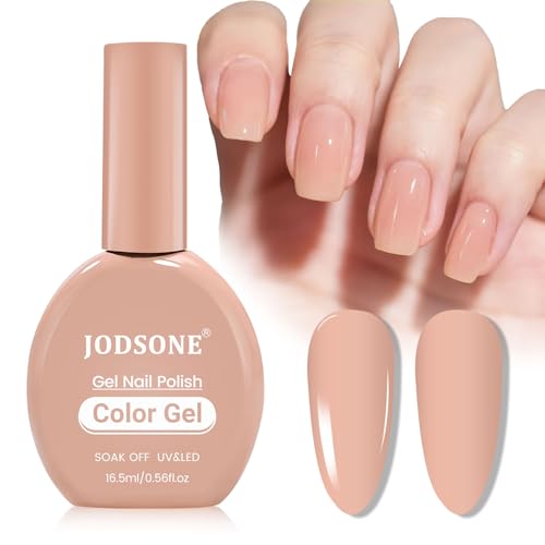 JODSONE 16.5 ml Gleiche Farbe Gleiche Flasche Gel Nagellack Aprikose Farbe Weiches Warmes Licht für Frauen Mädchen Nagel Liebhaber von JODSONE