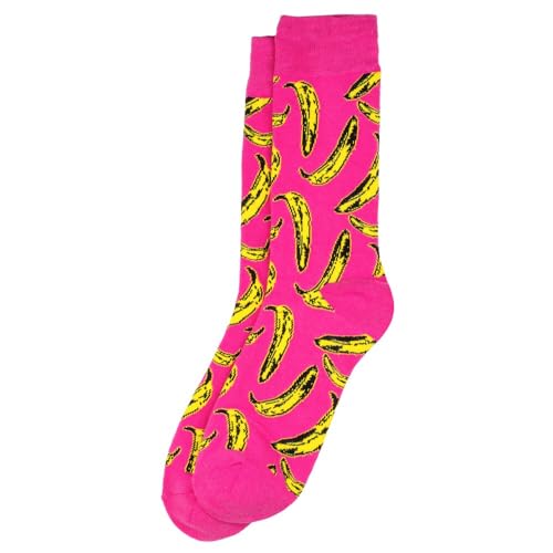 JOE COOL Socken Herren Andy Warhol – Bananen aus Baumwolle und Spandex, rose, Small/Medium von JOE COOL