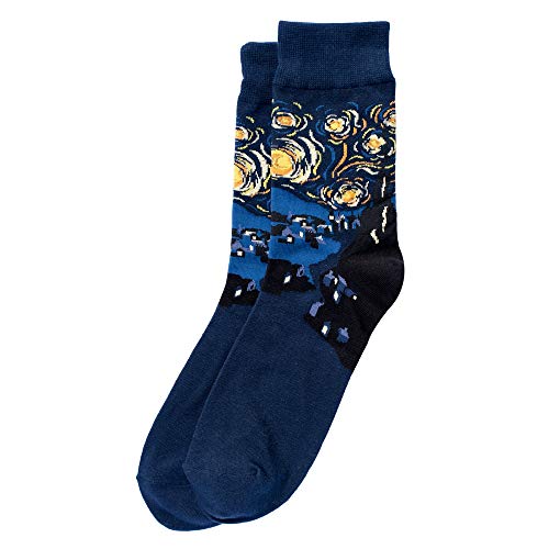 Joe Cool Herren Socken Van Gogh Sternennacht, aus Baumwolle und Spandex von JOE COOL