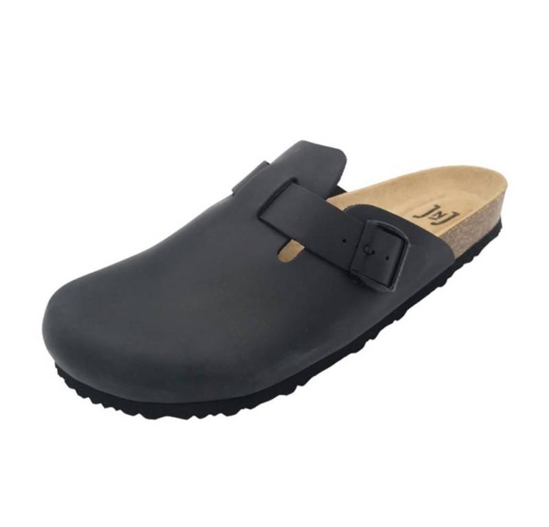 JOE N JOYCE Amsterdam Geöltes Leder Damen Clog schwarz Normal Gr. 36 Hausschuh von JOE N JOYCE