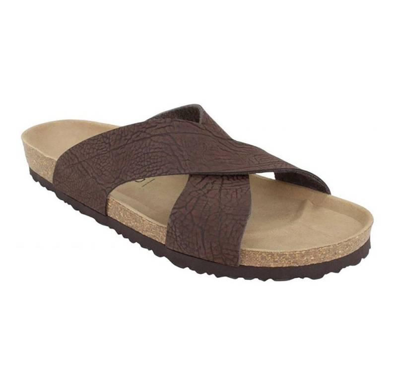 JOE N JOYCE Ancona Elephant Damen und Herren Sandalen Braun normal Gr. 43 Hausschuh von JOE N JOYCE