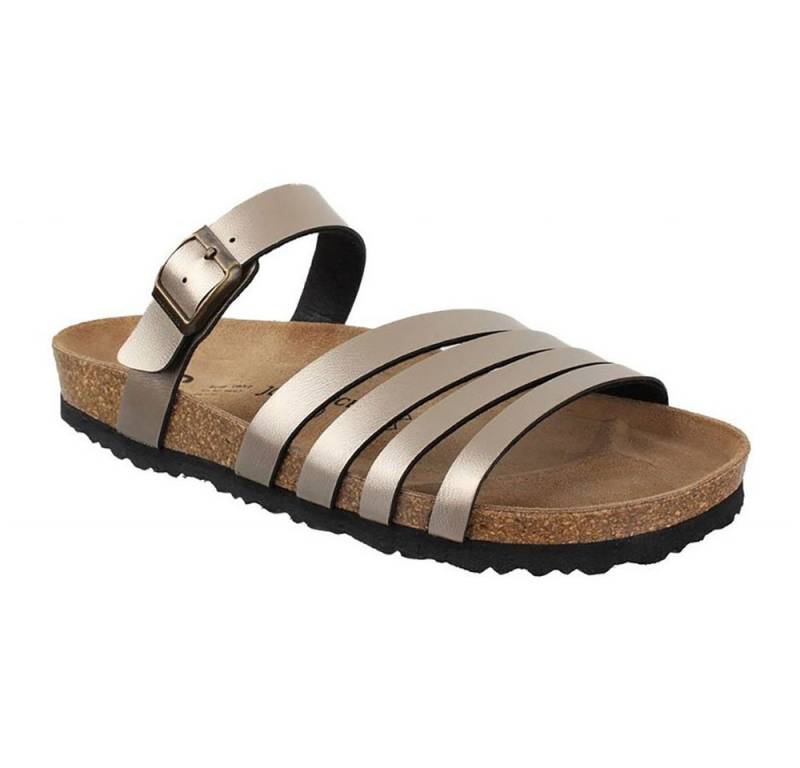 JOE N JOYCE Rome SynSoft Damen Pantolette Metallic Sand Normal Gr. 40 Pantolette von JOE N JOYCE