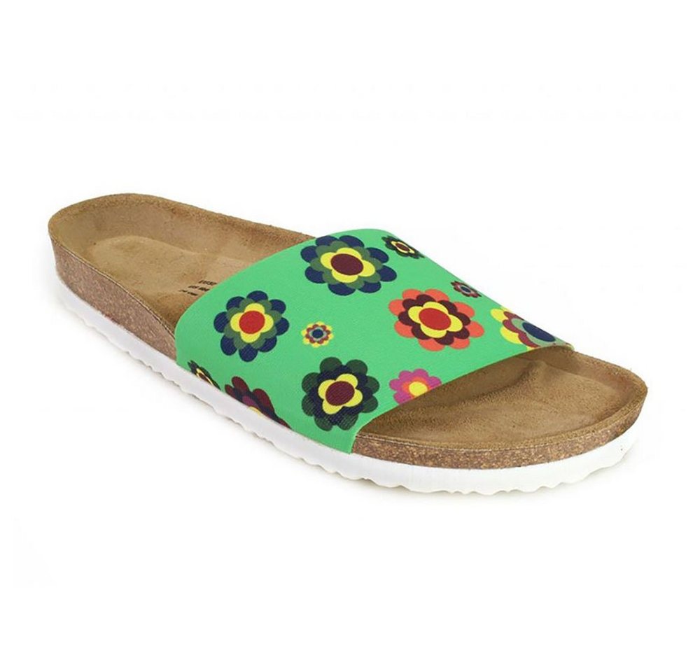 JOE N JOYCE Sylt Elastic Damen Pantolette grün Blumen Schmal Gr. 39 Pantolette JOE N JOYCE Sylt Elastic Damen Pantolette grün Blumen Schmal Gr. 39 Pantolette von JOE N JOYCE