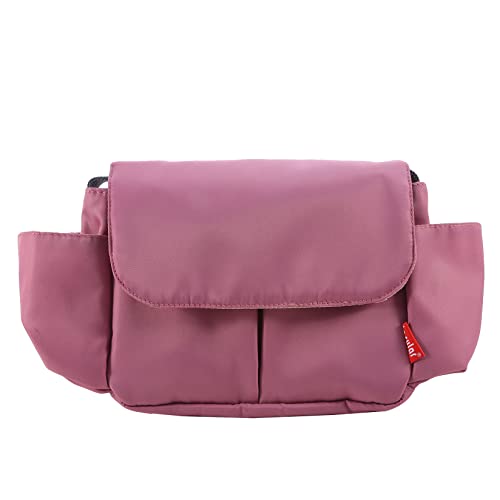 JOEBO wasserdichte Tasche mit großem Fassungsvermögen, kompatibel mit jedem Universal-Kinderwagen, lässt Sich in eine Wickeltasche/18 verwandeln (Color : Purple) von JOEBO