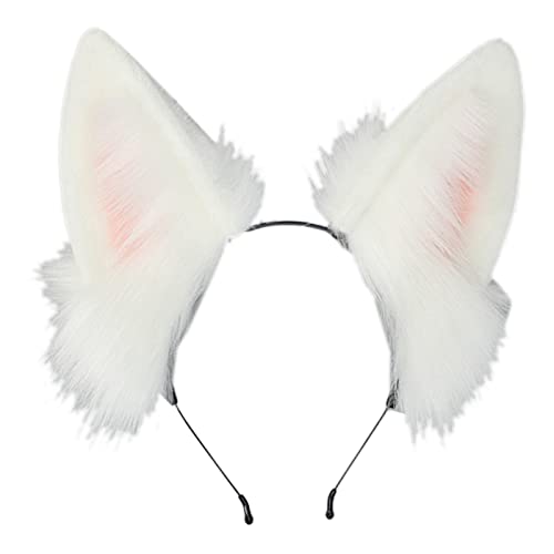 JOERBABU Haarband, Anime-Cosplay-Requisiten, Wolf-Haarreifen, pelziges Haarstyling für Stirnband, pelzig, Tier, Teufel, Karneval von JOERBABU