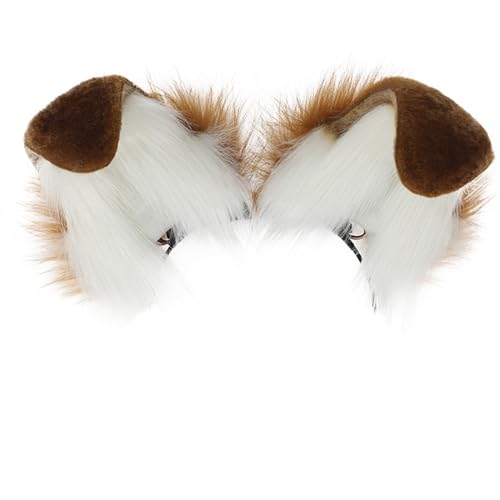 JOERBABU Haarband, Cosplay-Cartoon-Welpen-Ohrform, bewegliches Ohr-Haarreif, Frauen-Stirnband für Weihnachten, Cosplay, Haarschmuck von JOERBABU