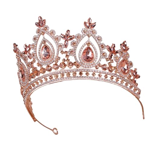 JOERBABU Haarband, Geburtstagsparty-Kronen, funkelnde Kopfbedeckung, modisches Haarteil, elegante Stirnbänder für Braut- und Cosplay-Veranstaltungen von JOERBABU