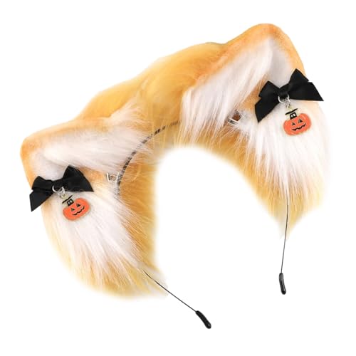 JOERBABU Haarband, Gothicism Party Headwear Punk Styles Wolf Ohren Stirnbänder Unisex Cosplay Stirnbänder für Mottopartys von JOERBABU