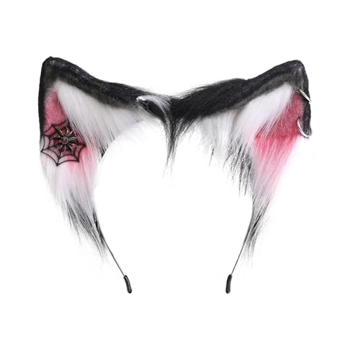 JOERBABU Haarband, Katzenohren, Stirnbänder, pelzig, Plüsch-Stirnbänder, Haarschmuck für Mädchen und Damen, Urlaubsparty-Kopfbedeckung von JOERBABU