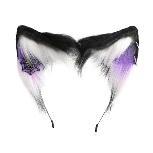 JOERBABU Haarband, Katzenohren, Stirnbänder, pelzig, Plüsch-Stirnbänder, Haarschmuck für Mädchen und Damen, Urlaubsparty-Kopfbedeckung von JOERBABU