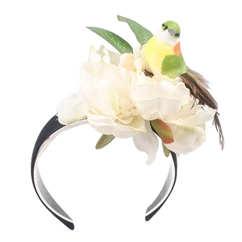 JOERBABU Haarband, Kopfschmuck, florale Kopfbedeckung mit Vogel für Kinder, Halloween-Party, für Verkaufsstand, Blumenschmuck, Blume mit Vogel JOERBABU Haarband, Kopfschmuck, florale Kopfbedeckung mit Vogel für Kinder, Halloween-Party, für Verkaufsstand, Blumenschmuck, Blume mit Vogel von JOERBABU