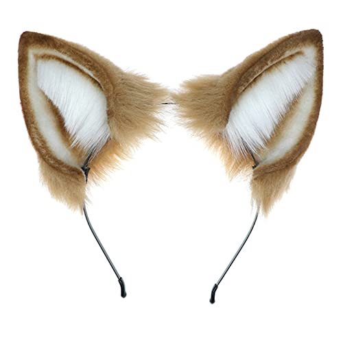 JOERBABU Haarband, Tiere, Hundeohren, Haarreifen für Damen, Stirnband, Make-up für Fotoshooting, Weihnachten, Haarschmuck von JOERBABU