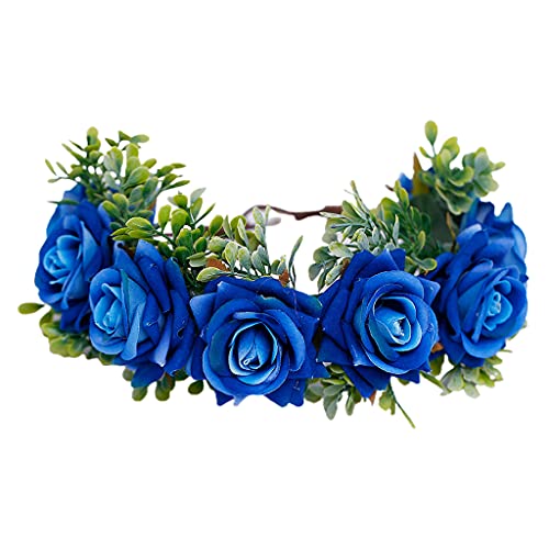 JOERBABU Haarband, verstellbar, handgefertigt, Rosen-Blumenkranz, Stirnband mit Band für Hochzeit, Festival, Reisen, Foto-Requisiten JOERBABU Haarband, verstellbar, handgefertigt, Rosen-Blumenkranz, Stirnband mit Band für Hochzeit, Festival, Reisen, Foto-Requisiten von JOERBABU