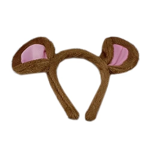 JOERBABU Haarband Cartoon Stirnband Maus Ohr Form Haarreifen Plüsch Party Kopfbedeckung Haarband Cosplay Kostüm Unisex von JOERBABU