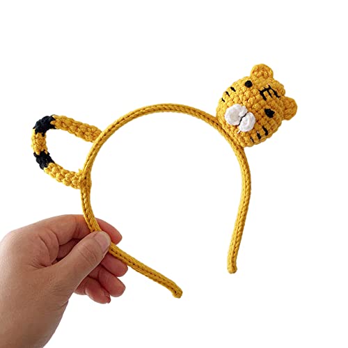JOERBABU Haarband Gestrickte Tierform Haarreifen Frauen Make-up Stirnband für Kinder Festival Party Haarschmuck von JOERBABU